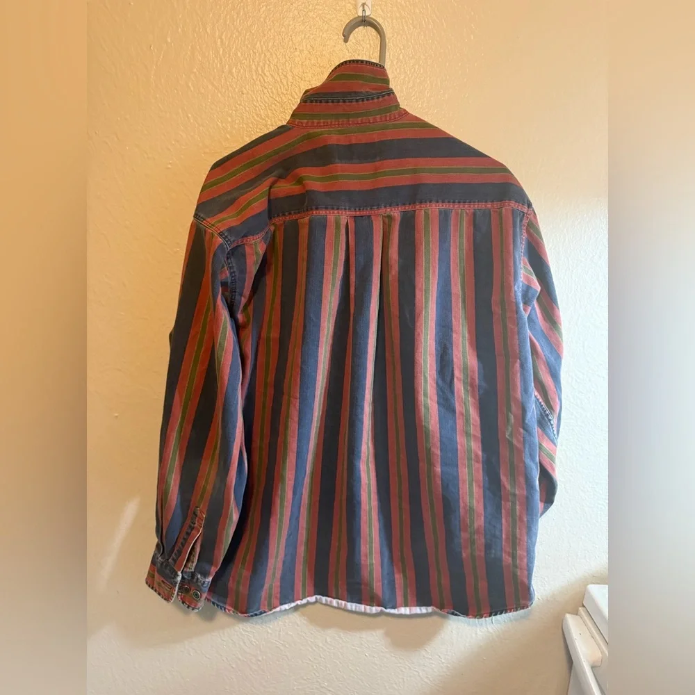 Vintage Dockers Striped Button-Up Shirt - Picture 3 of 6